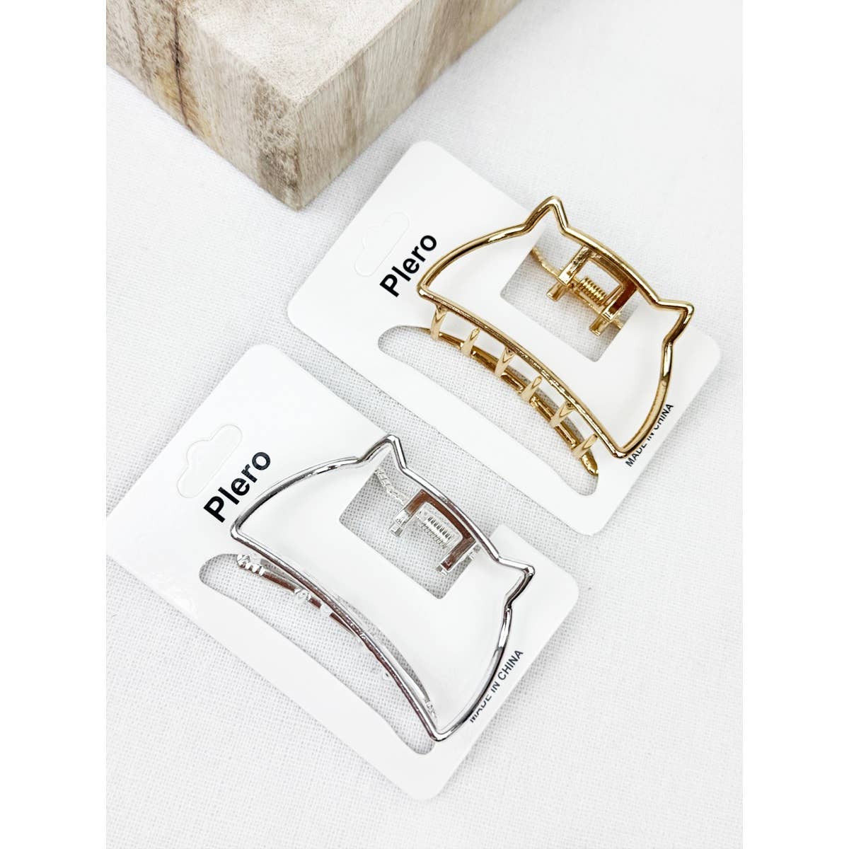 Metal Meow Hair Claw Clips - Terra Cottage