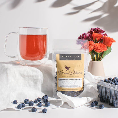 Huckleberry Happiness Blueberry Black Loose Leaf Tea - Terra Cottage