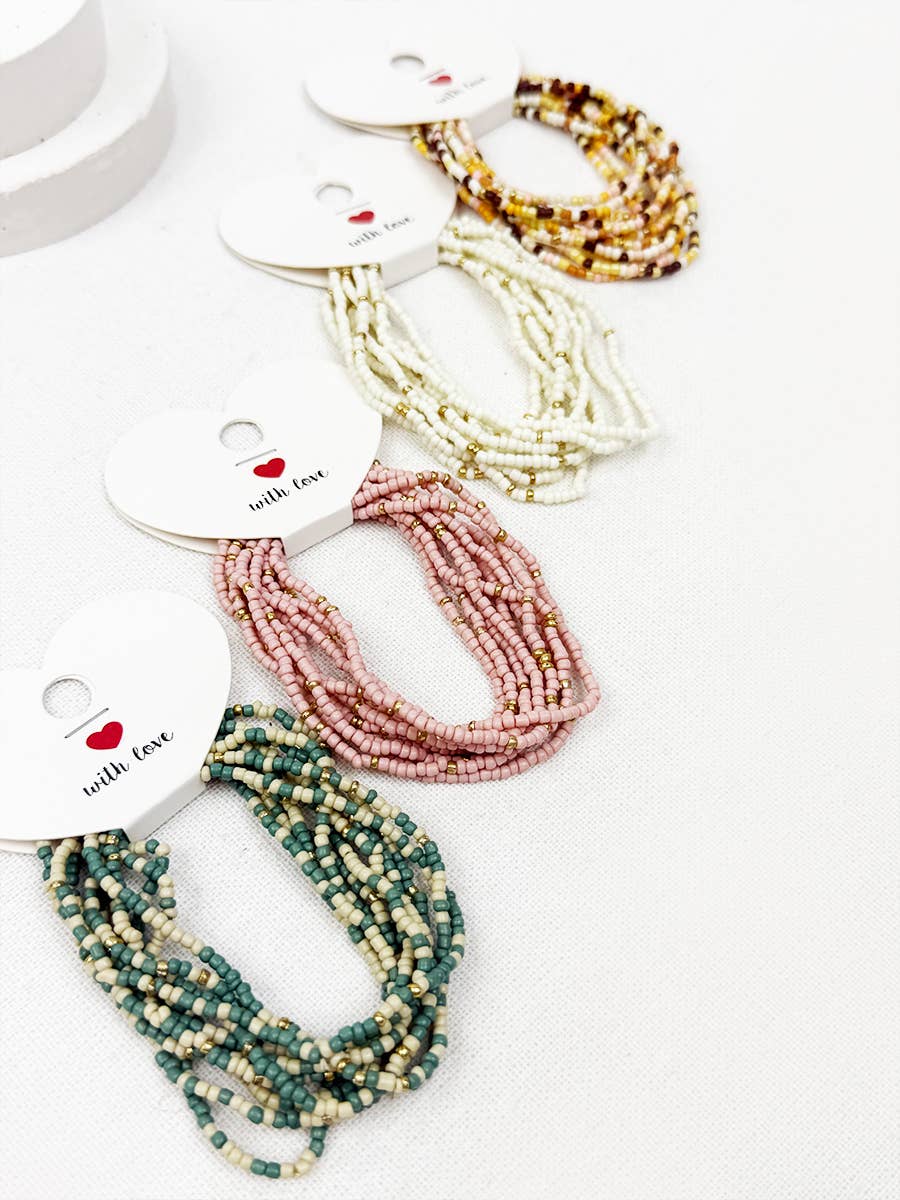 Seed Bead Bundle Bracelet