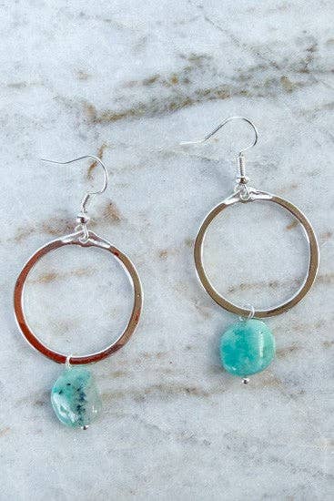 Maison Earring Blue Sky Silver