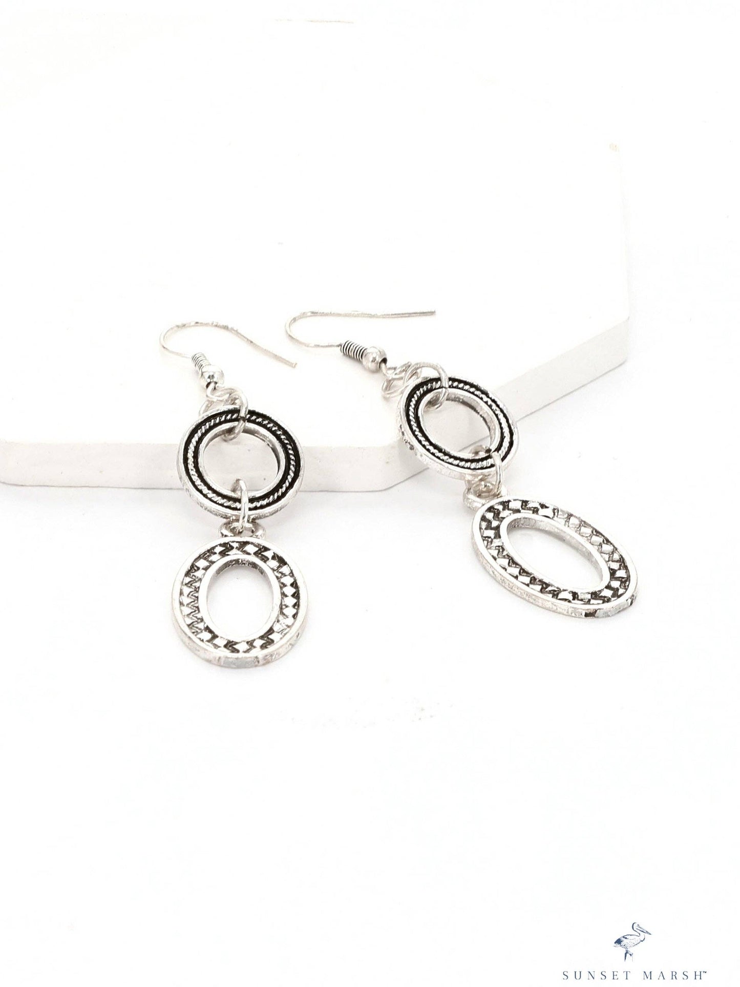 Regal Eclipse - Silver Earrings