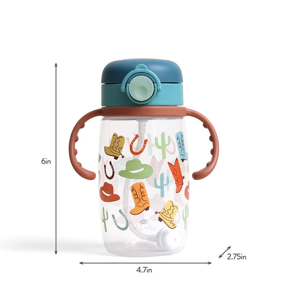 Straw Cup With Snap-Close Lid