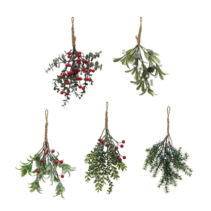 Faux Evergreen Berry Bunch