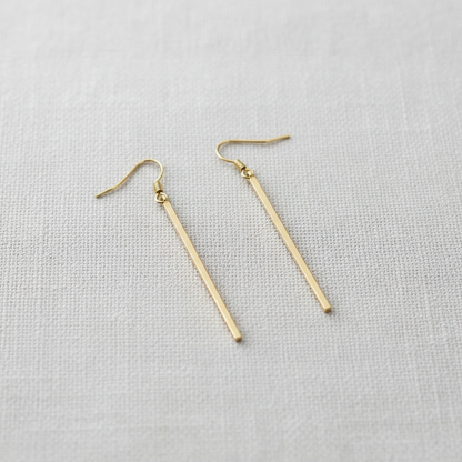 Geometric Line Drop Earrings