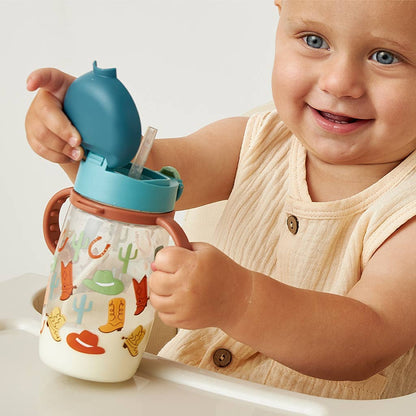 Straw Cup With Snap-Close Lid
