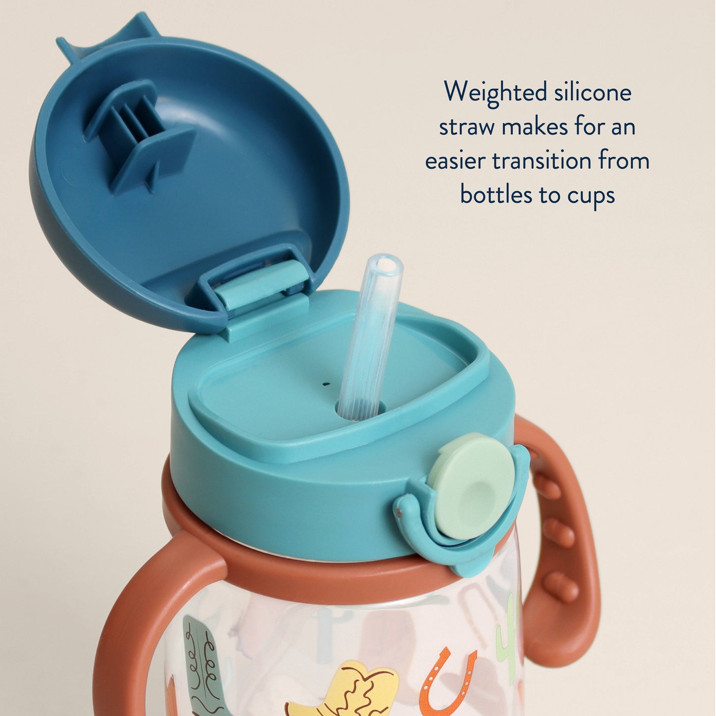 Straw Cup With Snap-Close Lid