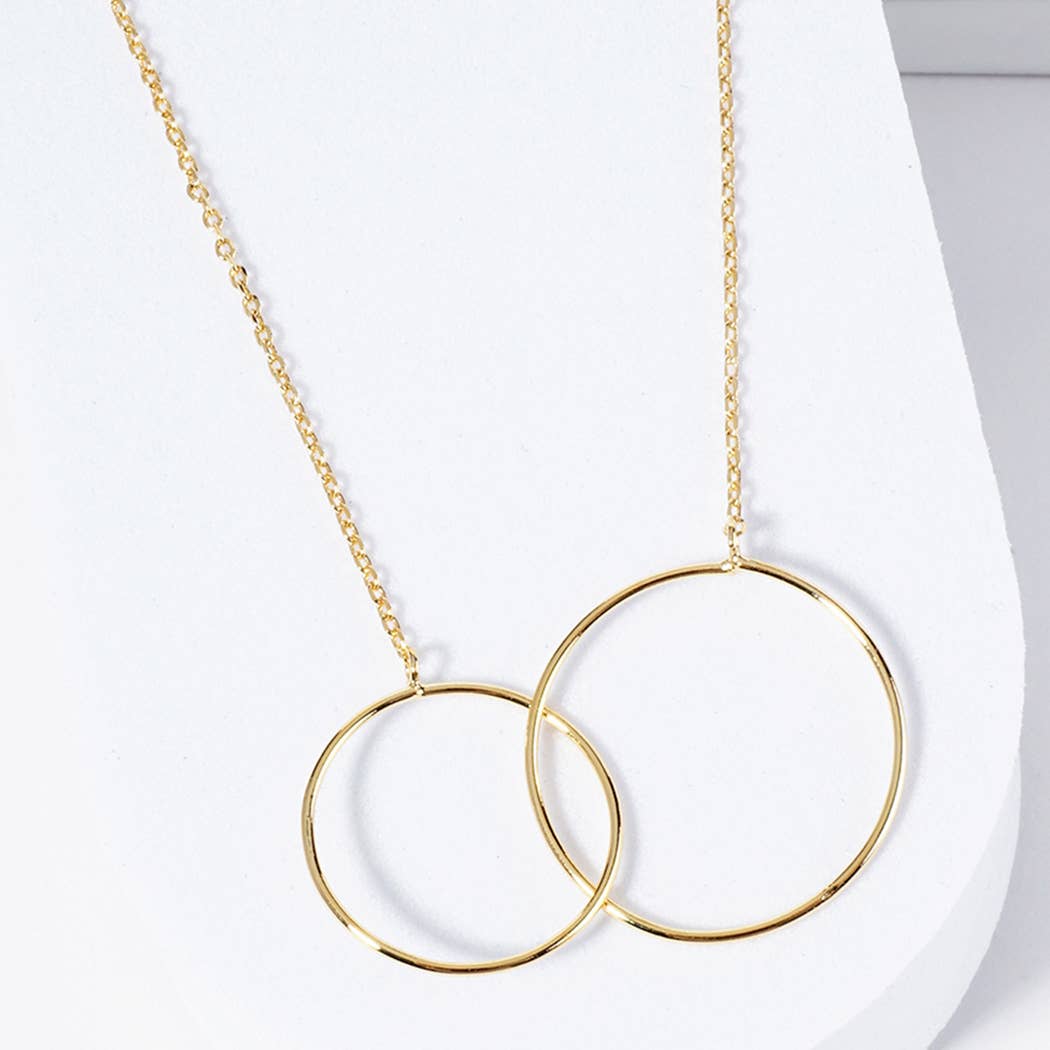 Gold-Dipped Mom & Daughter Necklace