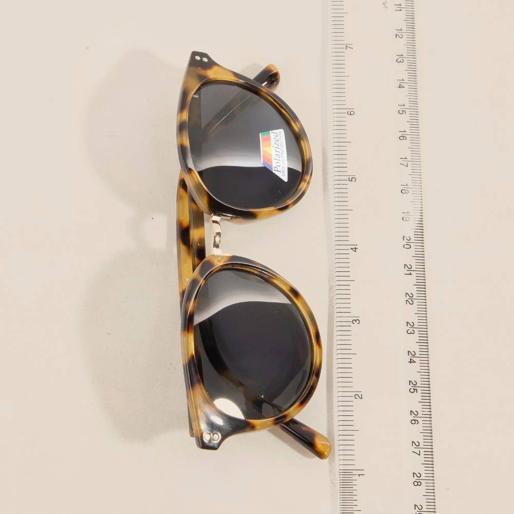 Polarized Acetate Round Sunglasses - Terra Cottage