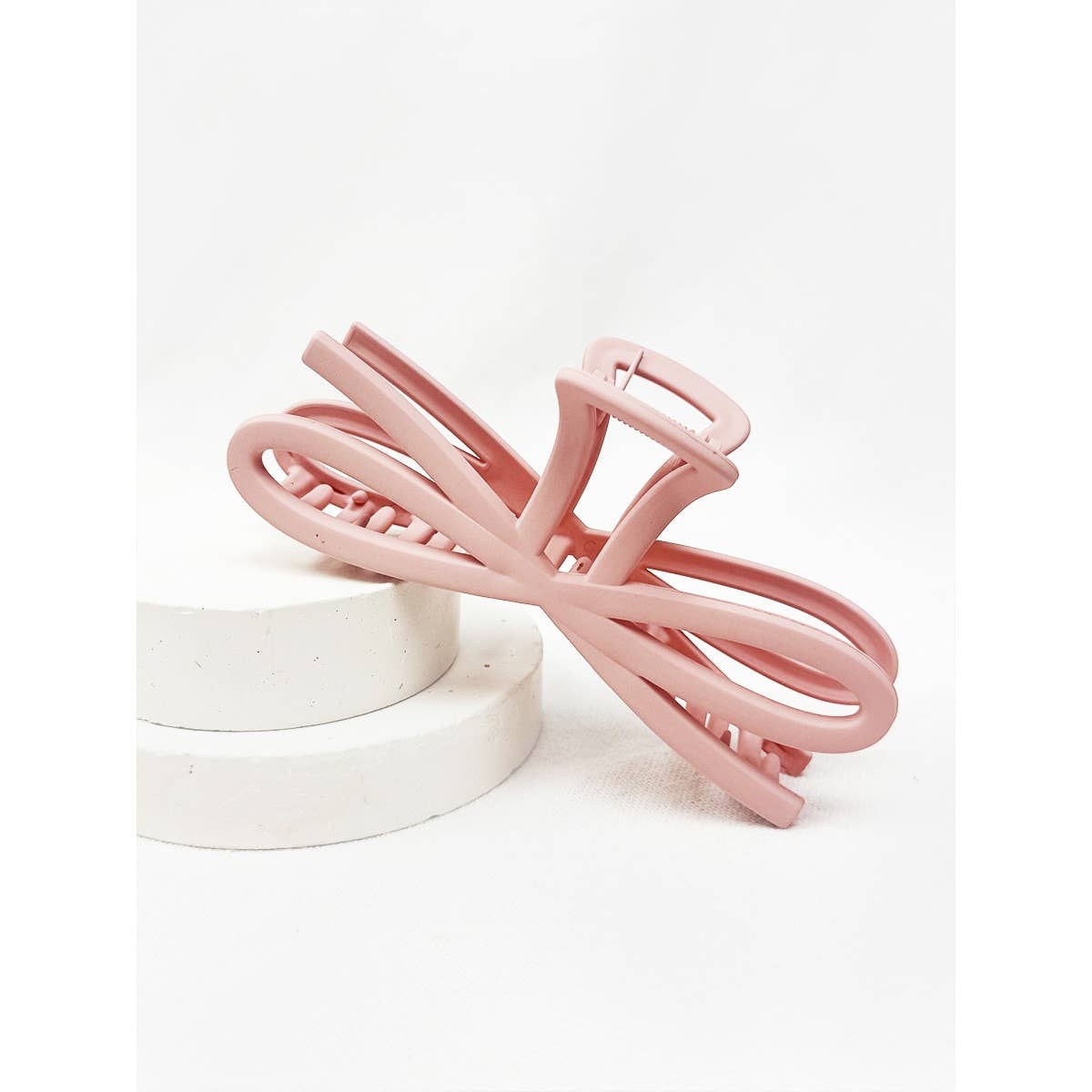 Soft Tone Jumbo Knotted Bow Hair Clip Claw