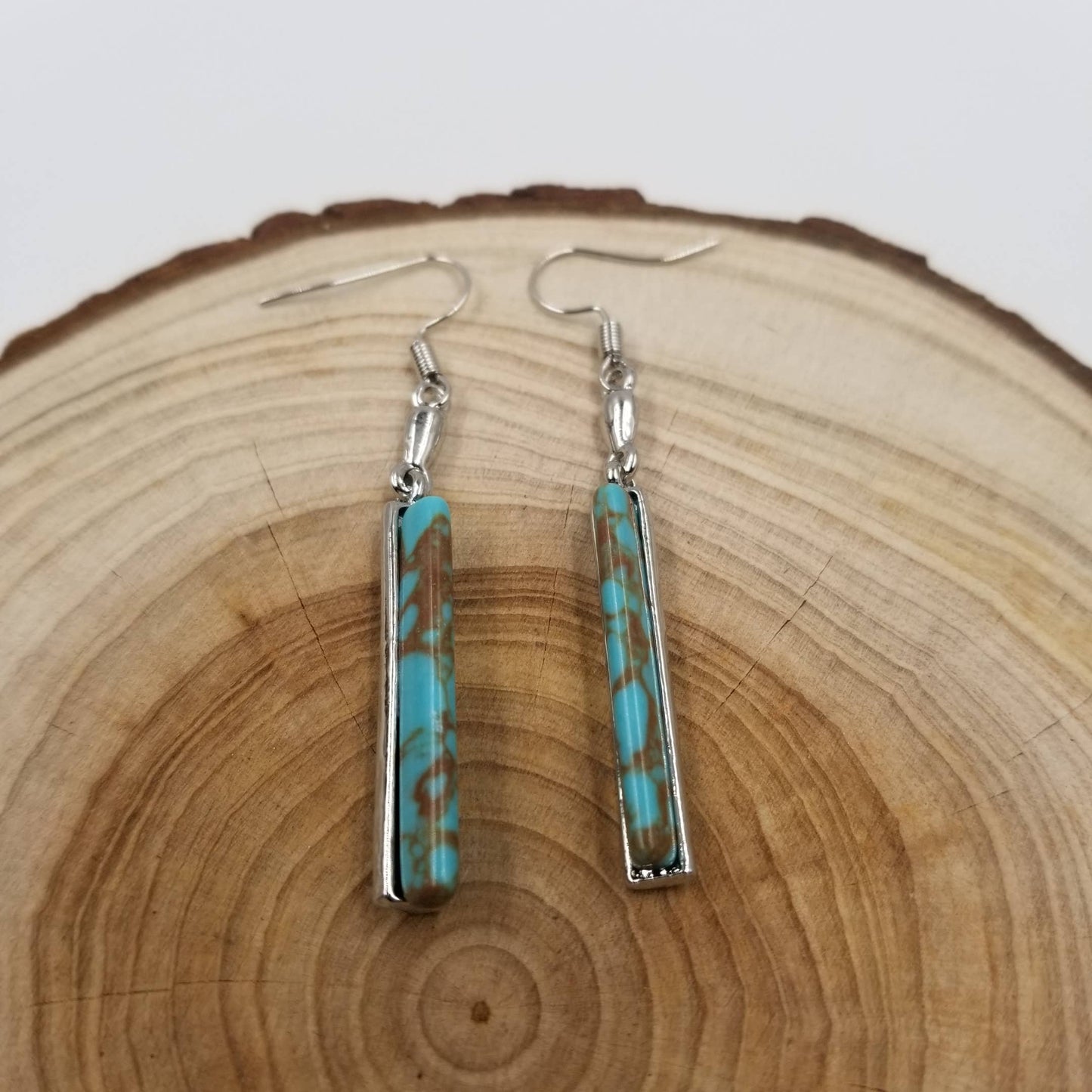 Vintage Turquoise Long Earrings