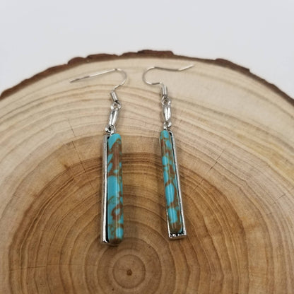 Vintage Turquoise Long Earrings