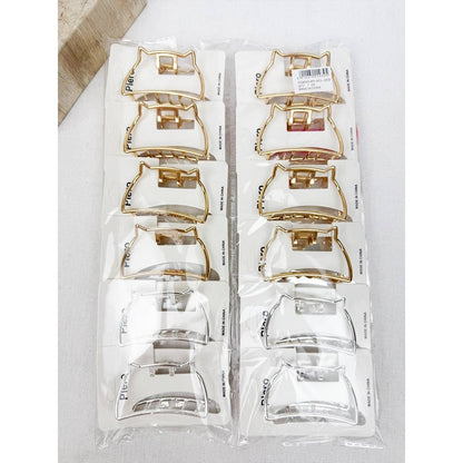Metal Meow Hair Claw Clips - Terra Cottage