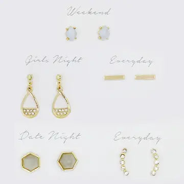 Multipack Stud Earrings Set