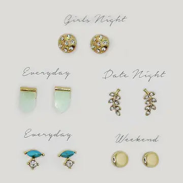 Multipack Stud Earrings Set