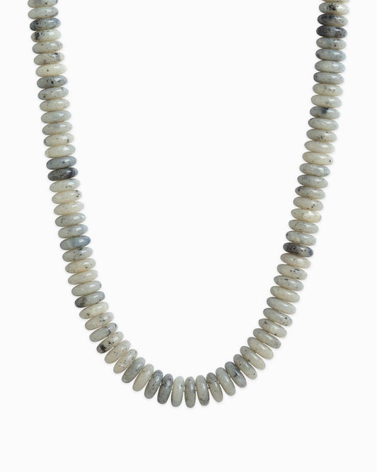Grey Marble Beaded Necklace