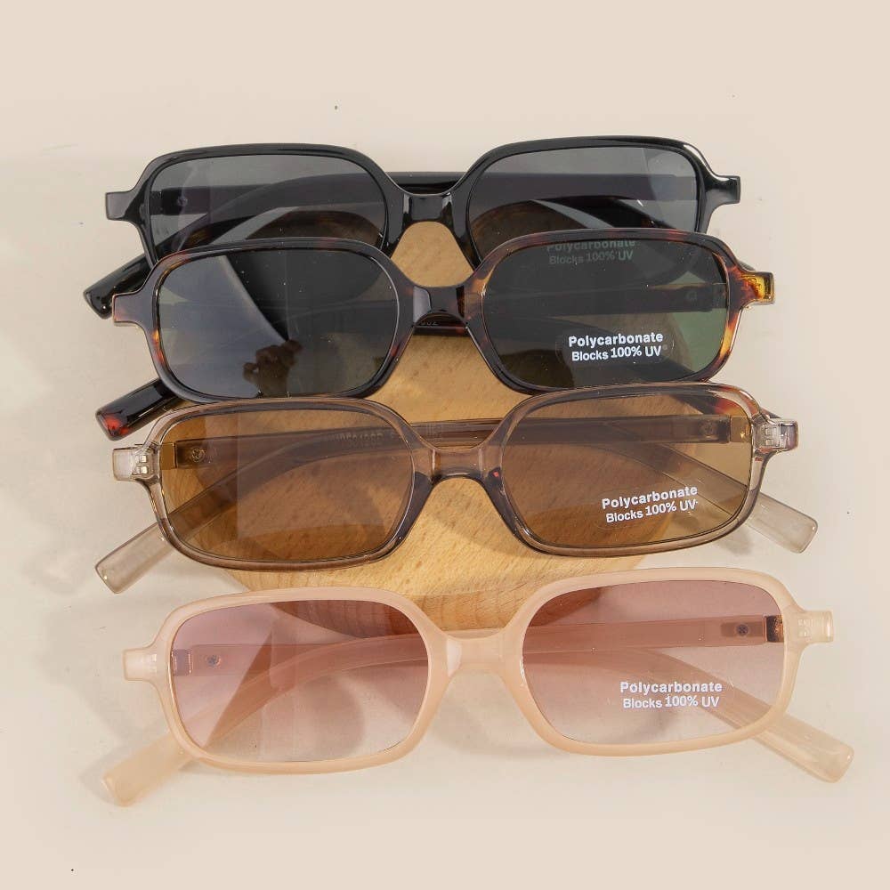 Classic Rectangle Lens Sunglasses - Terra Cottage