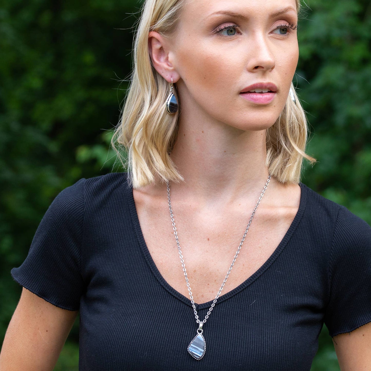 Handcrafted Blue Opal Necklace