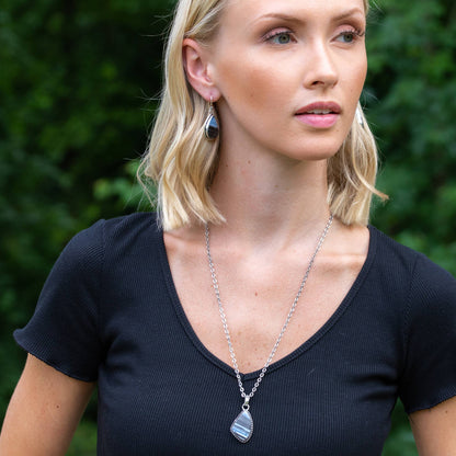 Handcrafted Blue Opal Necklace