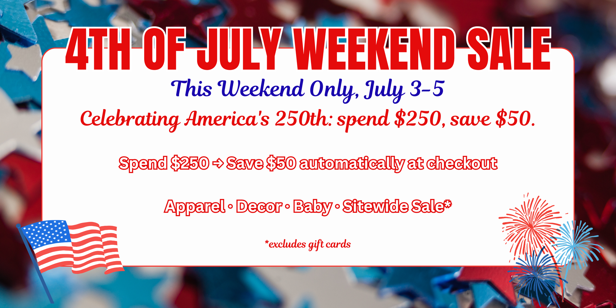 shop our 4th of july sale event