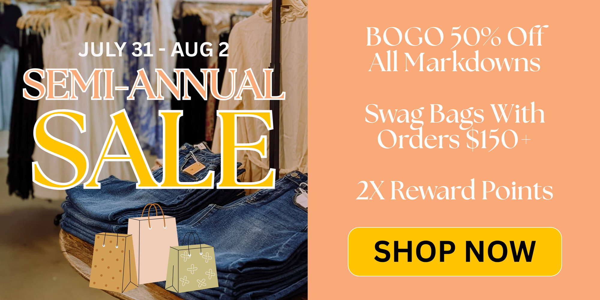 shop our semi annual  sale