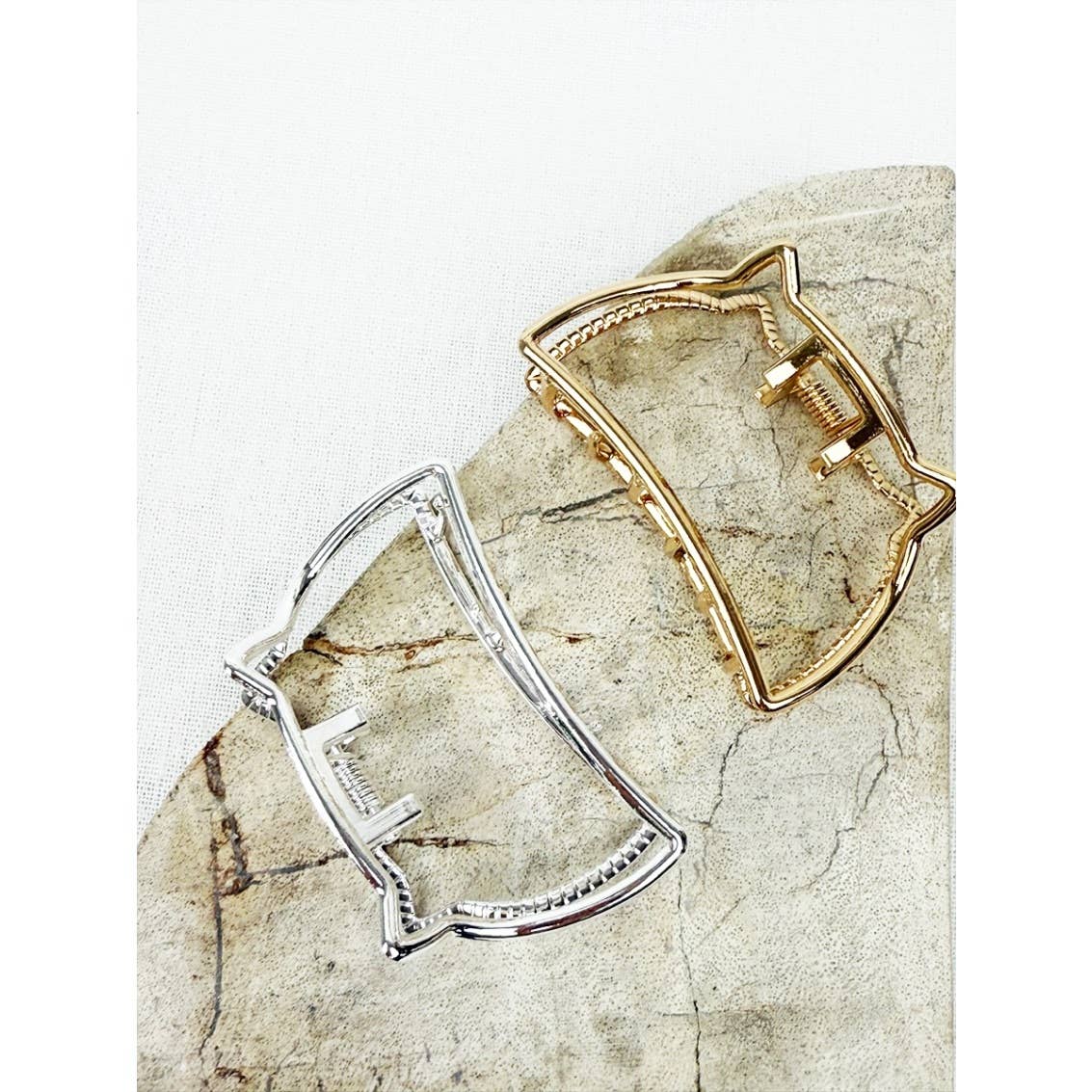 Metal Meow Hair Claw Clips - Terra Cottage