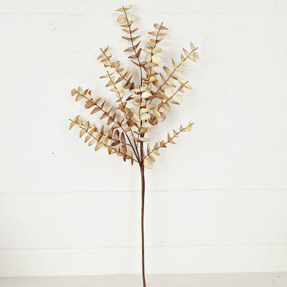 24in Real Touch Eucalyptus Stem in Latte Beige