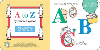A to Z by Sandra Boynton -  Board Book