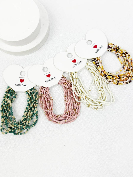 Seed Bead Bundle Bracelet