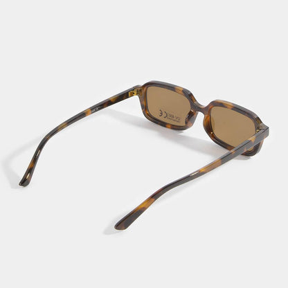 Retro Rectangle Frame Uv400 Sunglasses