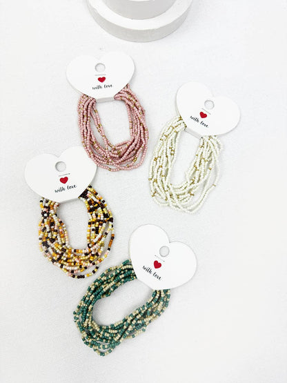 Seed Bead Bundle Bracelet