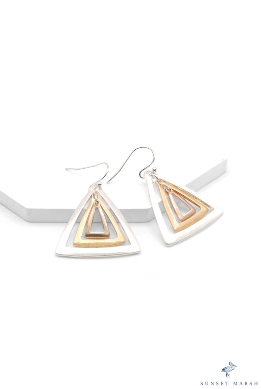 Trinity Glint - Multi Earrings