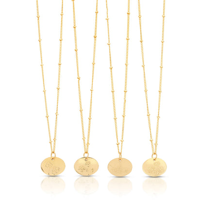 Birth Month Flower Necklace