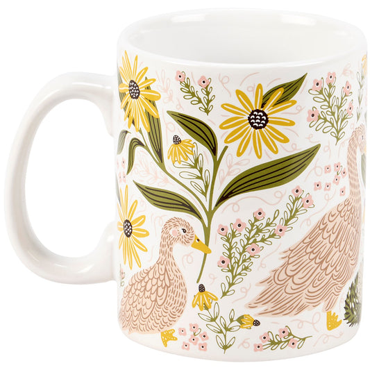 Floral Goose Mug