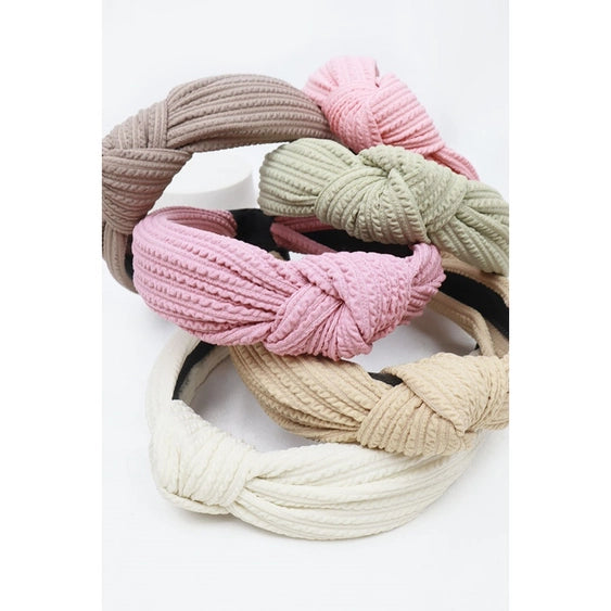 Ribbed Twist Knot Headband