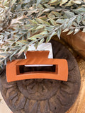 Glossy Earth Toned Claw Clips