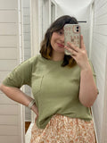 Sage Cross Back Tee
