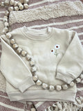 Daisy Embroidered Baby Sweatsuit