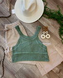 Khaki Linen Woven Pants