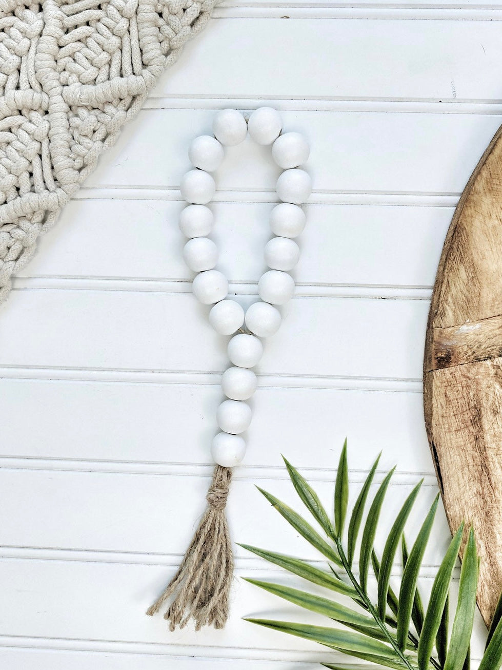 Basic Bead Loop in Pure White - Terra Cottage
