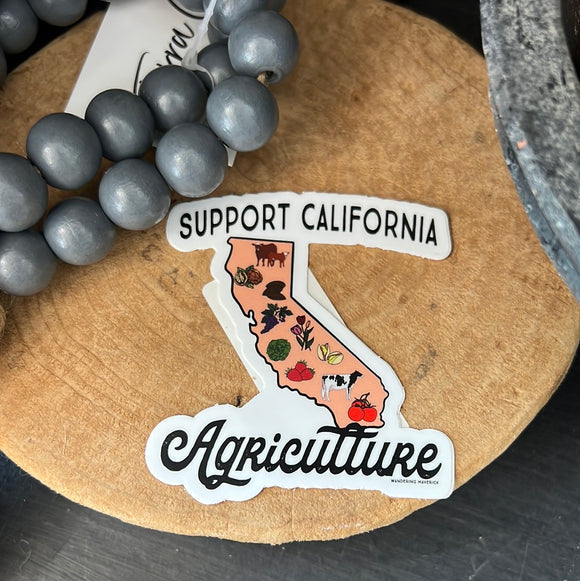 Support CA Ag Sticker