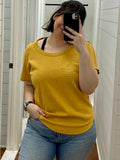 Mustard Waffle Tee