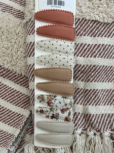 Terra Cotta Hair Clip Set
