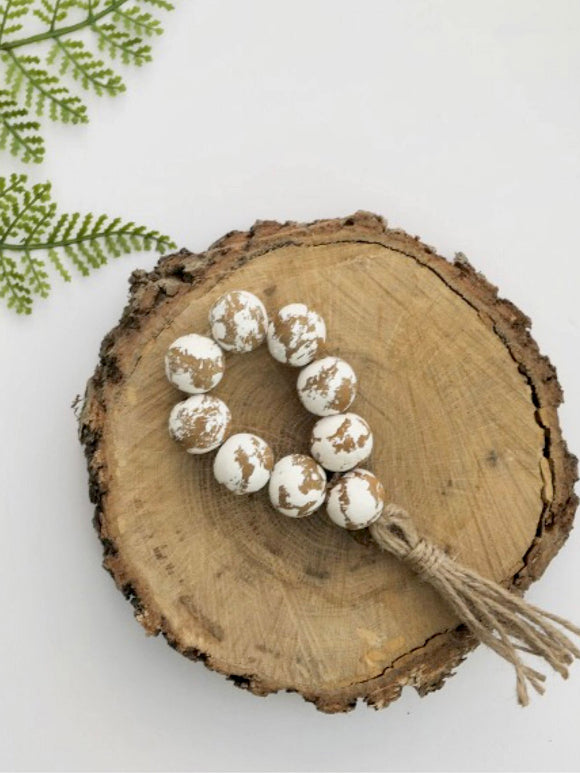 Chippy Napkin Ring/ Mini Bead Loop/ Ornament - Terra Cottage