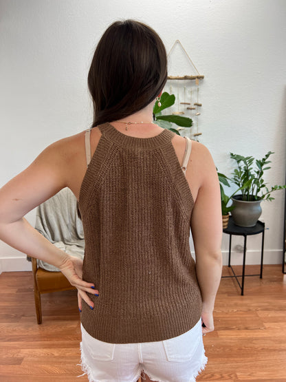 Almond Knit Tank