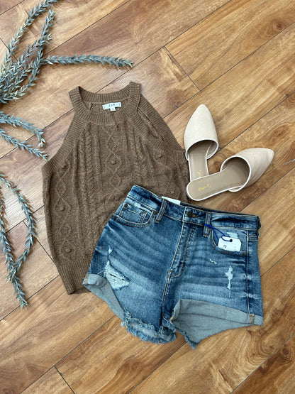 Almond Knit Tank