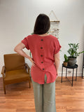 Rose Lightweight Pocket Blouse