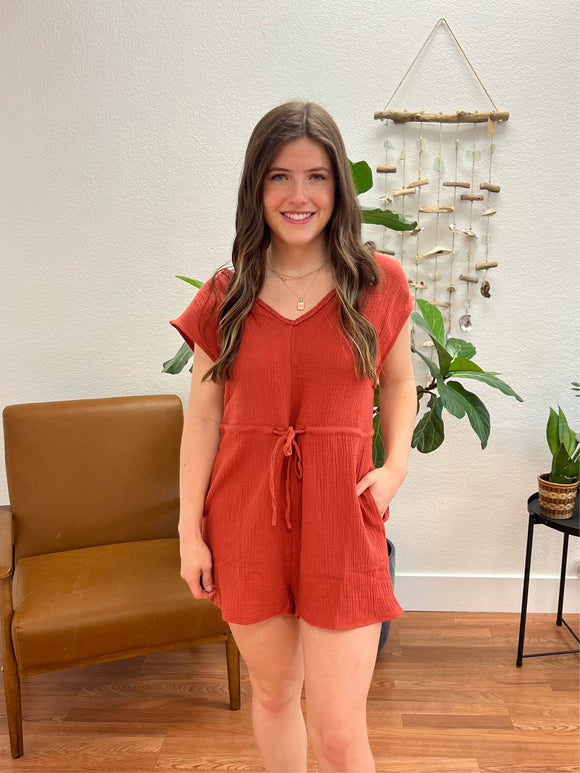 Rust Weekender Romper
