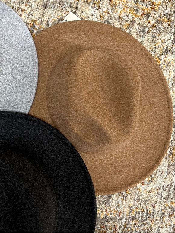 Brown Wool Felt Hat