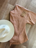 Camel Cross Back Tee