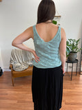 Mint Eyelet Knit Tank
